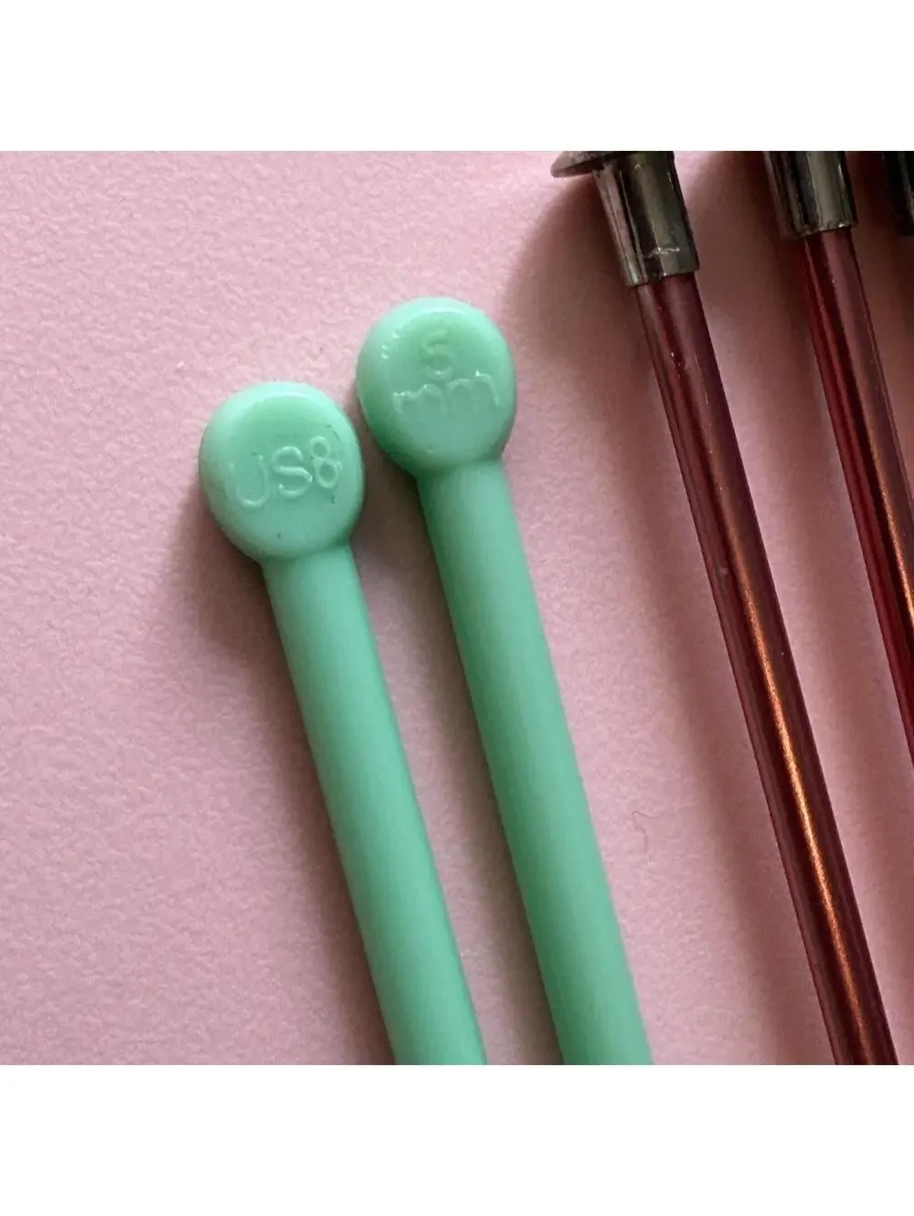 Vintage Susan Bates +‎ Single Point Knitting Needles Plastic Metal Assorted Lot